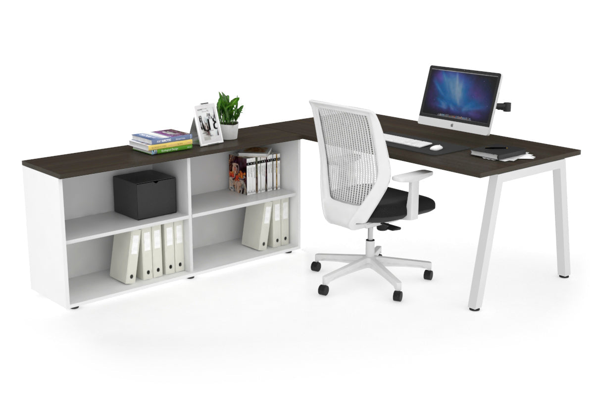 Quadro A Executive White Frame Office Chair [1800L x 700W] - Perfect for Conference Rooms, Home Offices & Executive Suites
