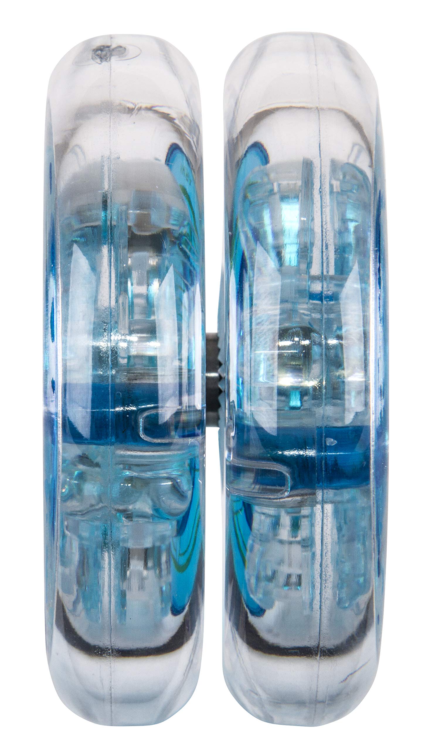 Duncan Toys Pulse LED Light-Up Yo-Yo - Professional Intermediate Yo-Yo with Smooth Ball Bearing Axle & Colorful LED Lights (Clear/Blue) - Perfect for Night Play, Performances & Skill Practice
