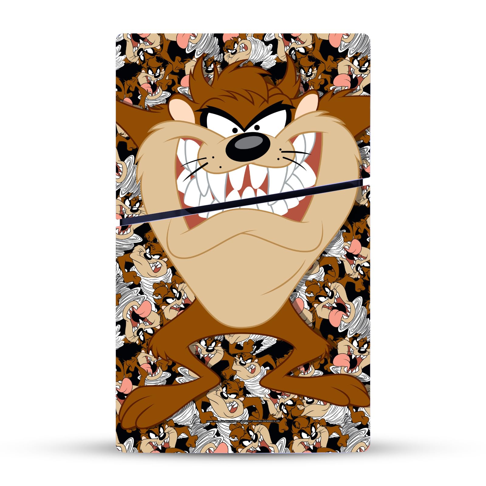 Official Looney Tunes Tasmanian Devil Vinyl Skin Sticker for Sony PlayStation 5 PS5 Slim/PRO Disc Edition Console - Durable Gaming Decal for Customization & Protection - Perfect for Gamers & Collectors