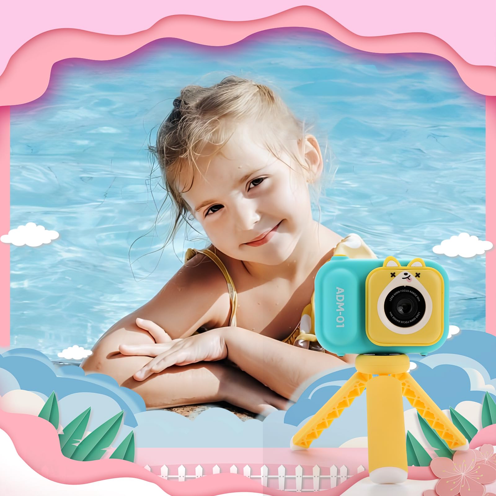 Kids Digital Camera with Tripod & 32GB SD Card - 2.4