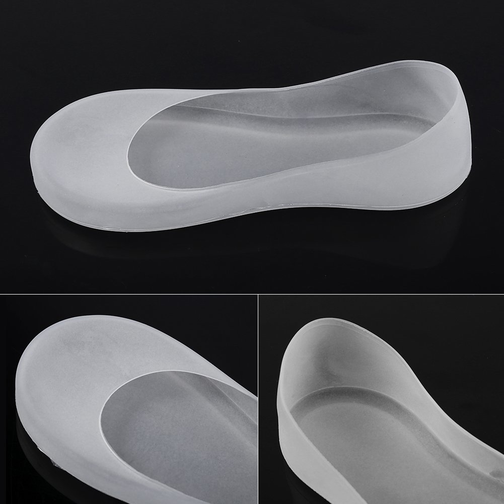 Xuuyuu Silicone Gel Moisturizing Socks for Women & Men - Breathable Full Length Foot Care Protector with Ventilation Holes - Relieves Plantar Fasciitis, Metatarsalgia & Dry Cracked Heels (Large, White) - Perfect for Night Treatment, Spa & Home Relaxation
