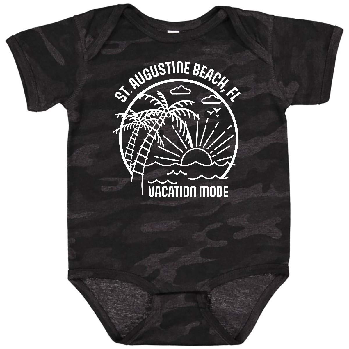 Inktastic Summer Vacation Mode St. Augustine Beach Florida Baby Bodysuit - Cute Infant Onesie for Beach Trips & Family Vacations - Perfect Gift for Newborns & Toddlers