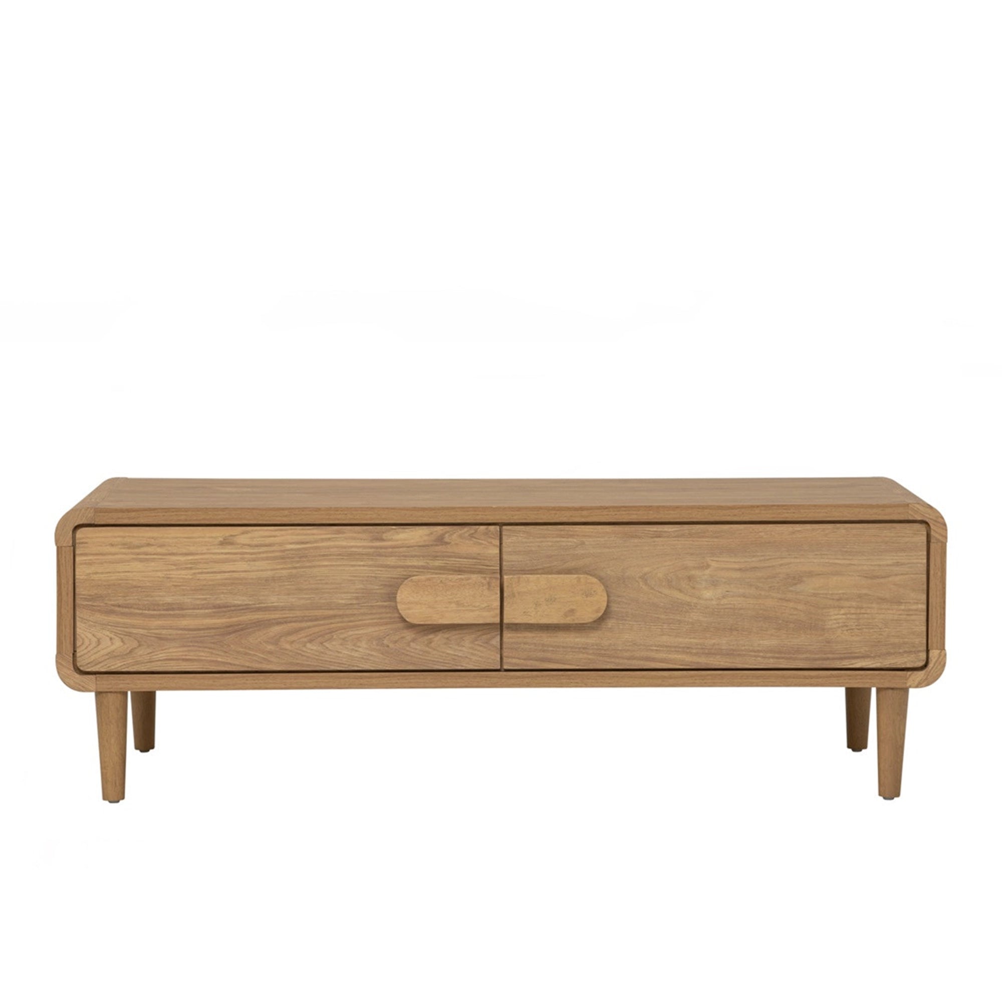 Modern Sora Coffee Table - Mid Century Style Wooden Living Room Table with Storage Shelf - Perfect for Small Spaces, Apartments & Home Decor