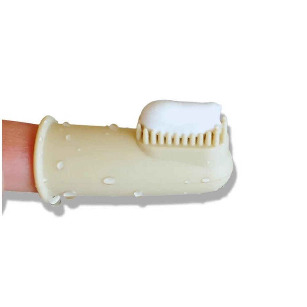 BPA-Free Silicone Finger Toothbrush for Puppies & Small Dogs - Gentle Pet Dental Care for Teeth Cleaning & Gum Health | Perfect for Home Use & Travel
