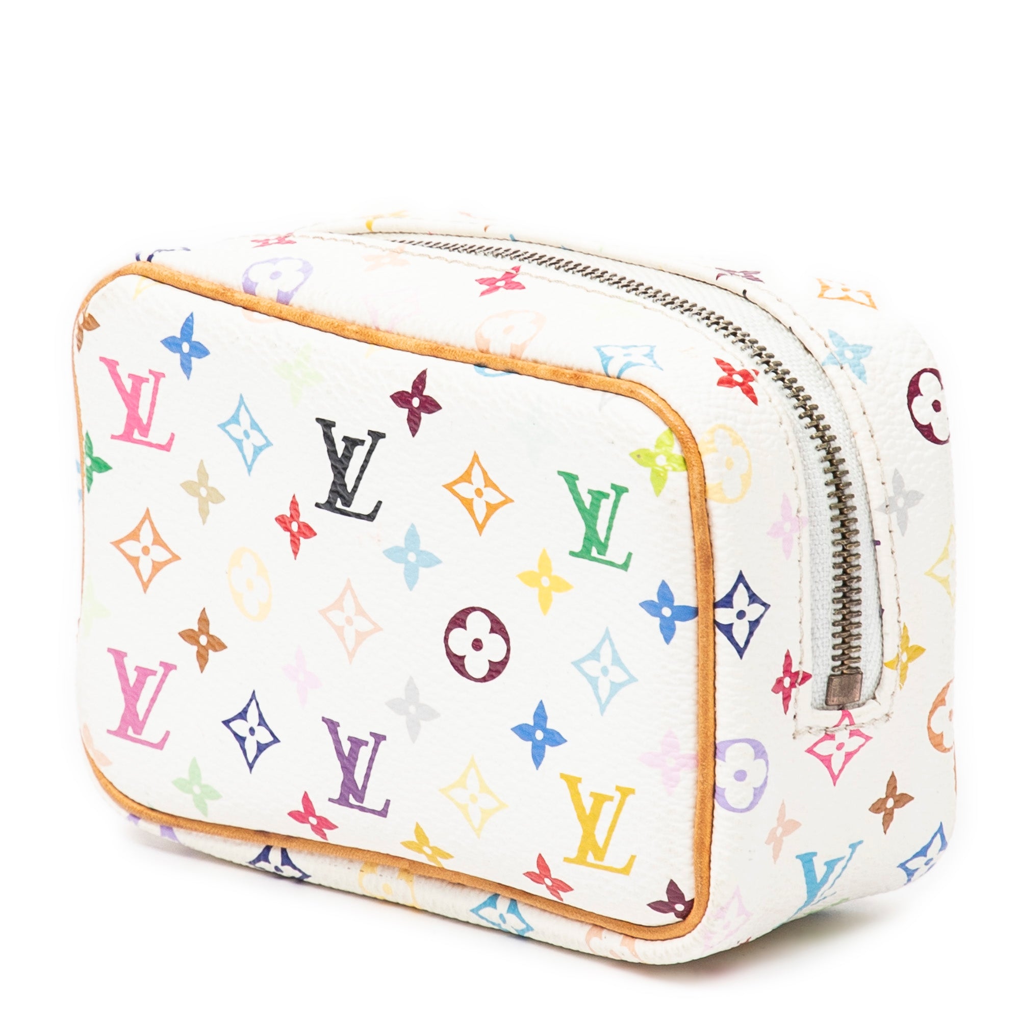 Takashi Murakami Multicolore Wapity Pouch - Cute & Colorful Cosmetic Bag for Women, Perfect for Makeup, Travel & Everyday Use