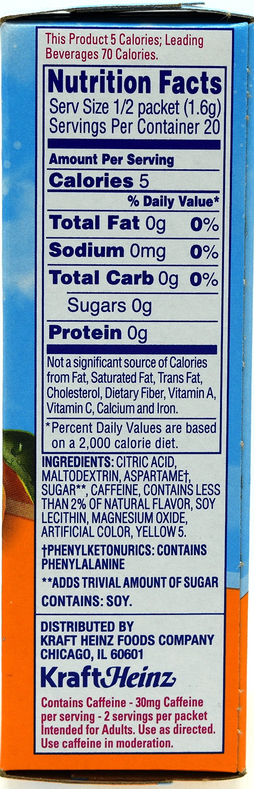Crystal Light On The Go Citrus with Caffeine Drink Mix - 10 Packets per Box (Pack of 26) - Refreshing Energy Boost for Workouts, Hiking & Travel