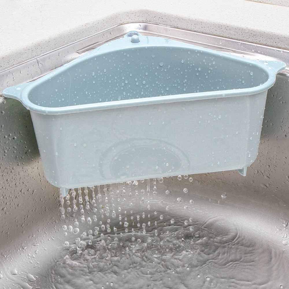 LADILA Kitchen Sink Organizer - Stainless Steel Drain Basket, Dish Rack & Storage Shelf for Sponge, Soap, Fruits & Vegetables | Space-Saving Sink Accessory for Organized Kitchen Cleaning & Drainage