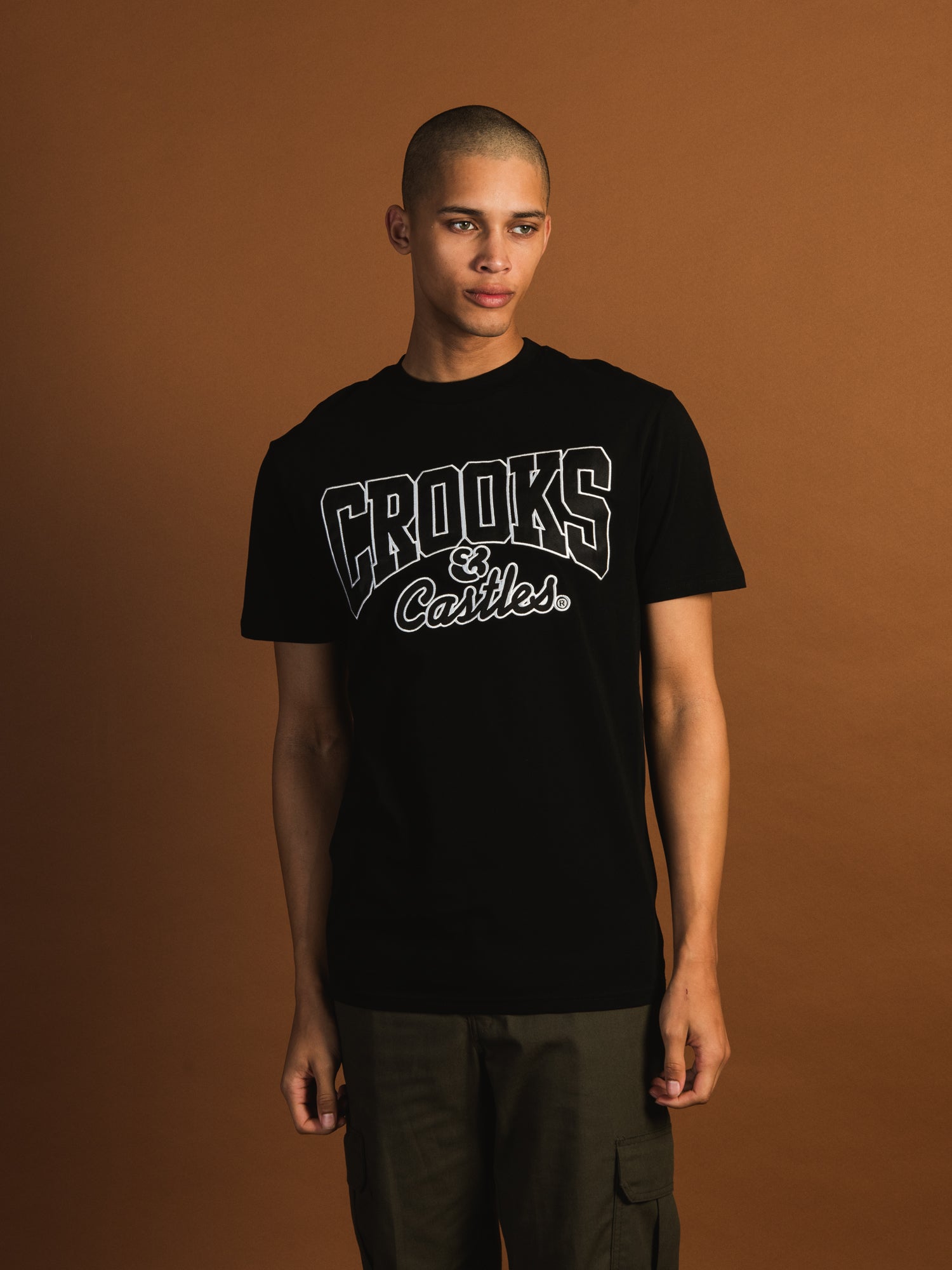 Crooks & Castles Core C&C Logo T-Shirt - Men's Graphic Tee for Casual Streetwear | Perfect for Everyday Wear, Outings & Urban Fashion