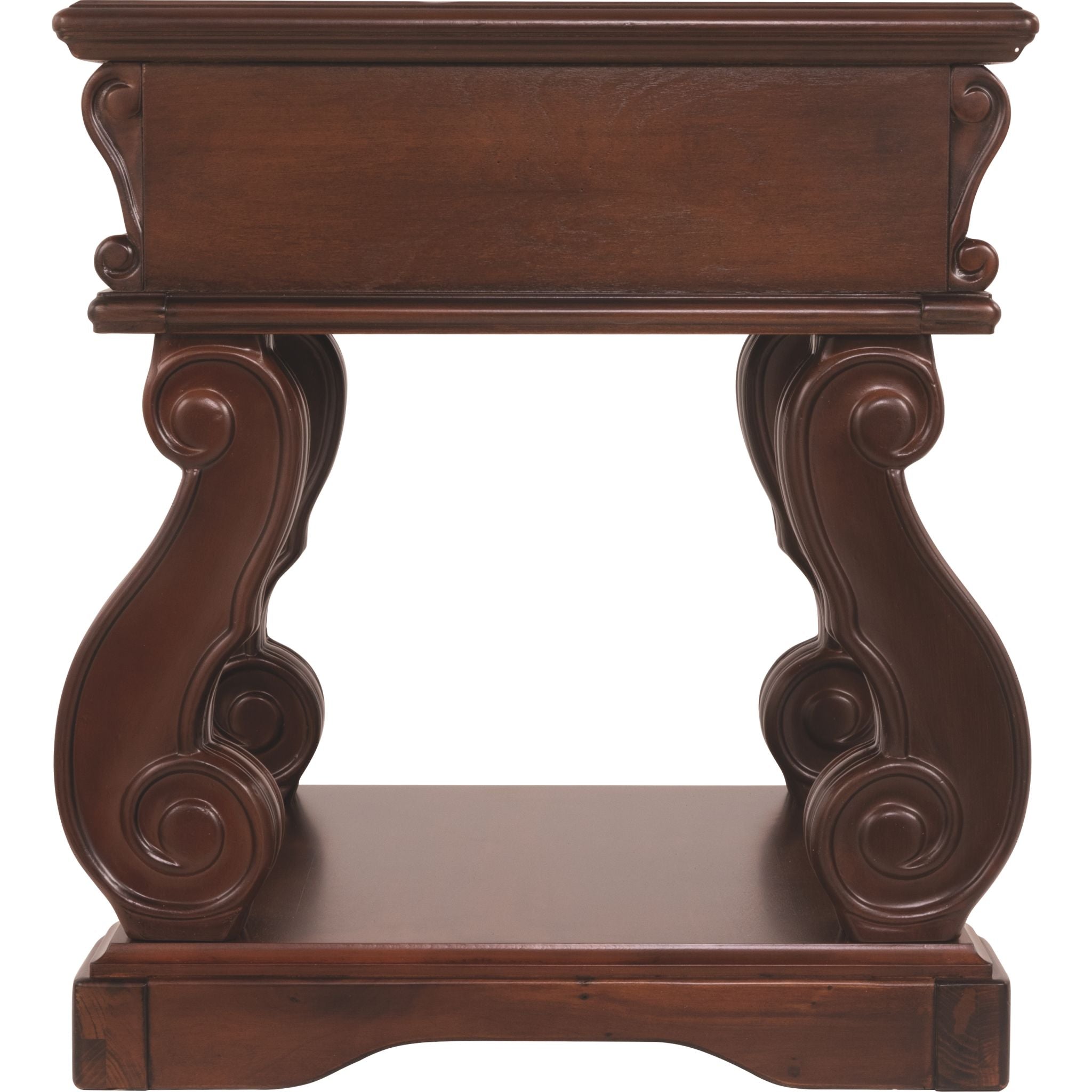 Alymere Rustic Brown End Table - Small Side Table for Living Room, Bedroom, or Office - Perfect for Coffee, Books, and Decor