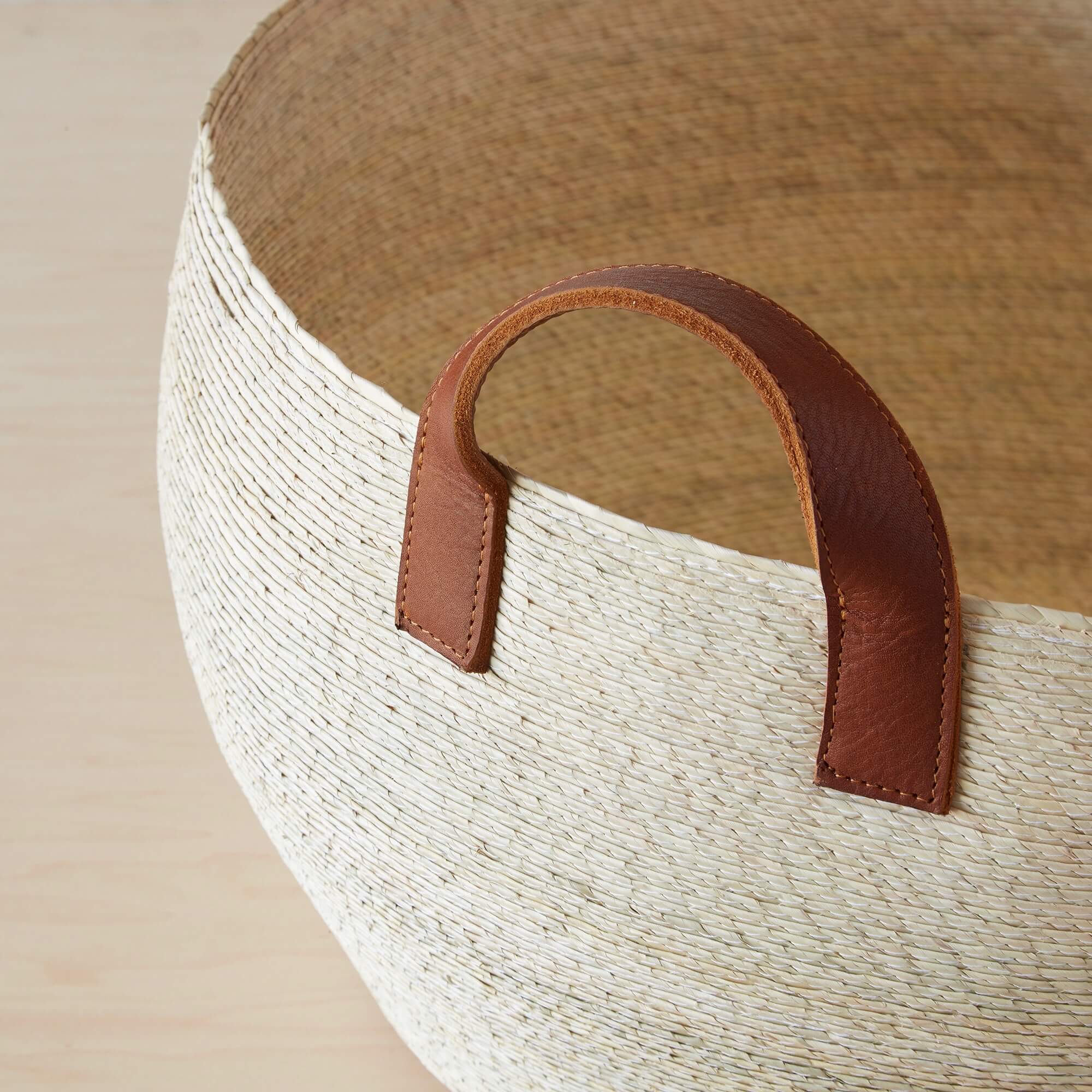 Stylish Mercado Floor Baskets - Woven Storage Baskets for Home Organization | Perfect for Living Room, Bedroom & Nursery Decor