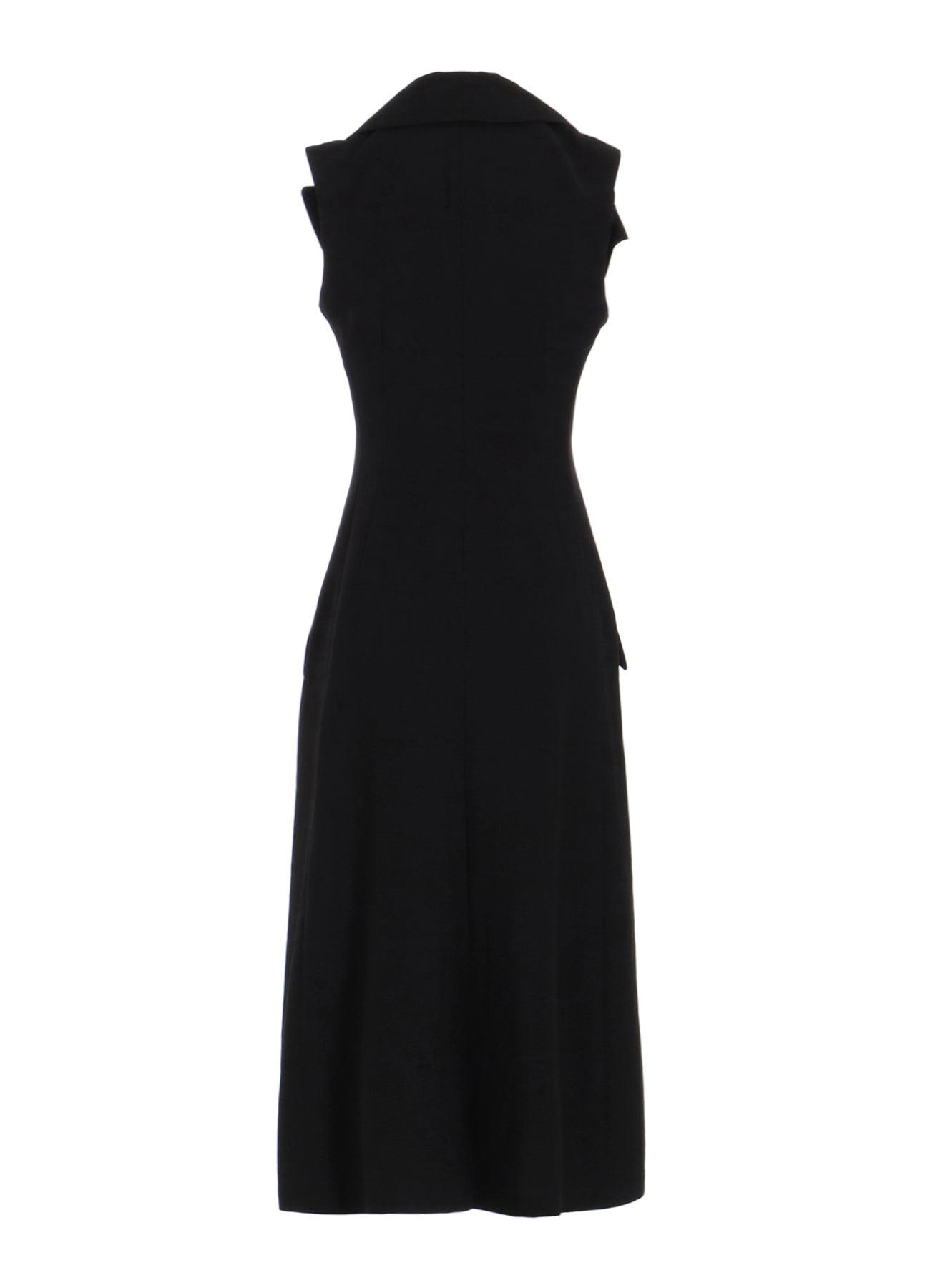 Elegant Cu/W High Twisted Gabardine Front Draped Sleeveless Dress for Women | Formal & Cocktail Party Wear | Office & Evening Occasion Outfit