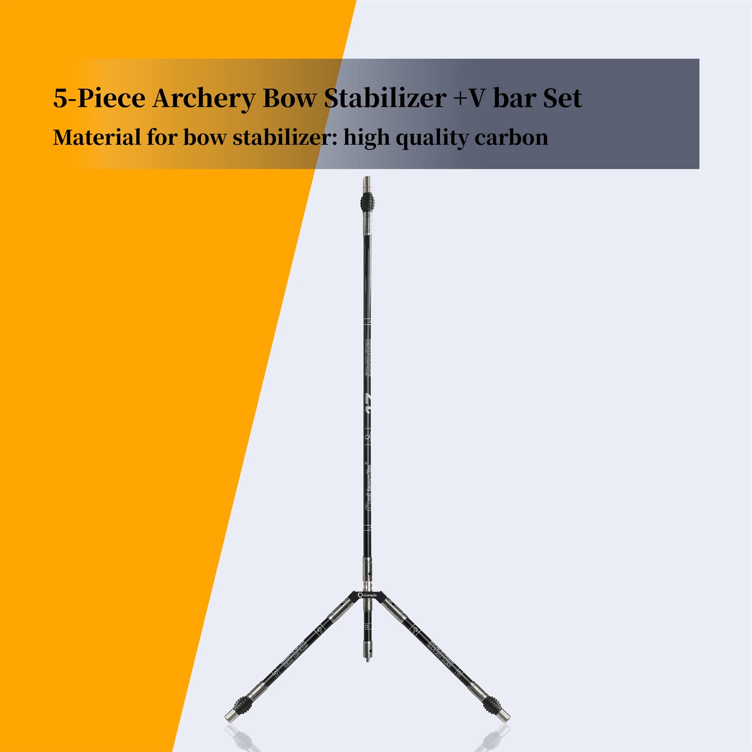 Carbon Fiber Recurve Bow Stabilizer Set - Lightweight Archery Stabilizer Extension Rod for Improved Accuracy | Perfect for Target Practice & Hunting