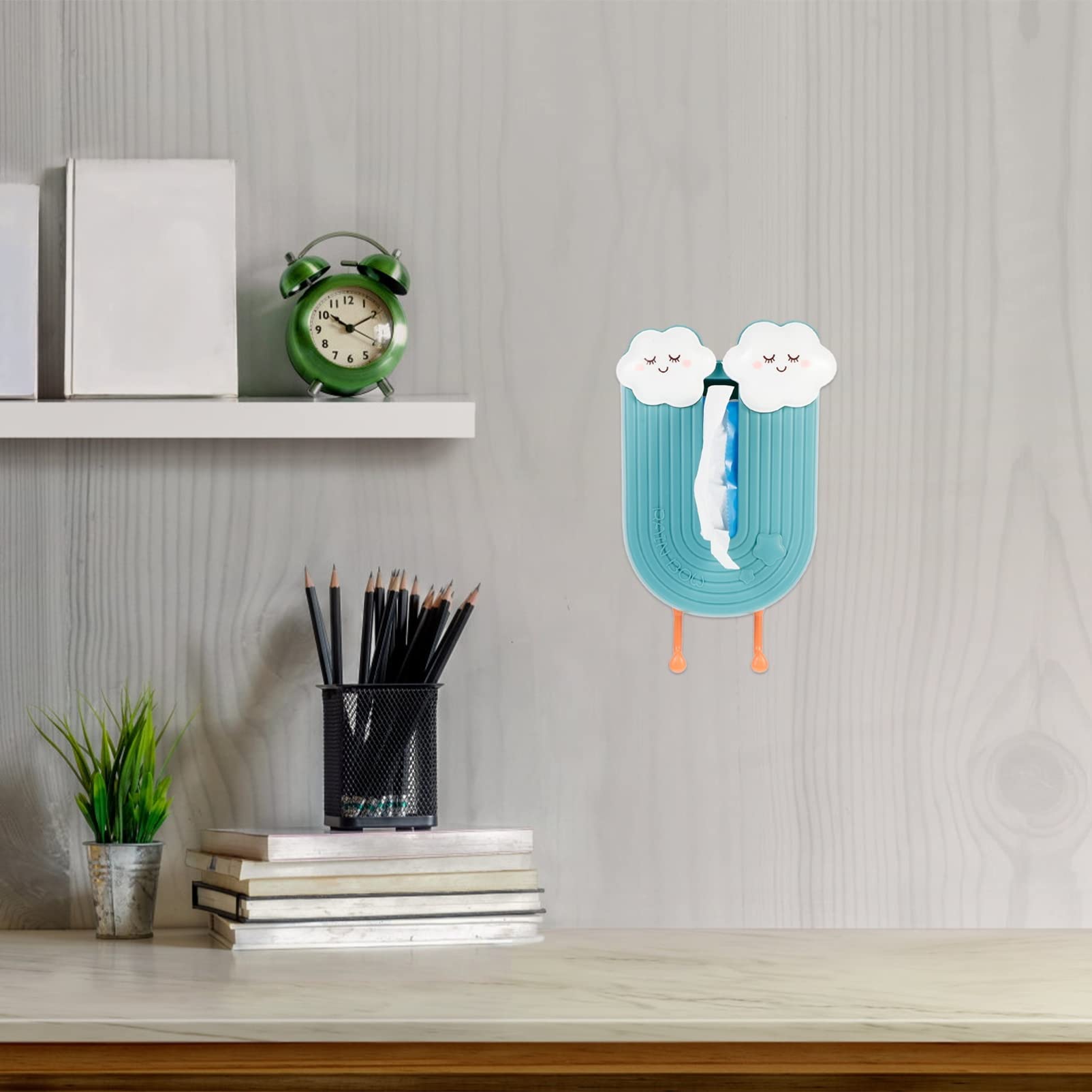 LIFKOME Wall-Mounted Tissue Box Holder - Waterproof Kitchen & Bathroom Paper Storage Organizer for Drawer or Countertop | Perfect for Home, Office, and Restaurant Use