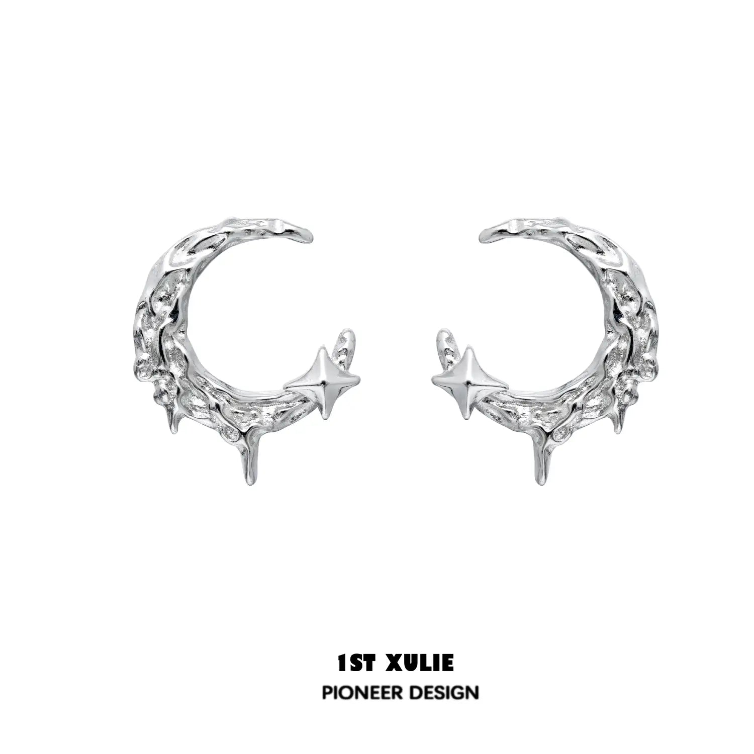 18K Gold Plated Moon Earrings for Women - MYTH OF THE MOON™ - Elegant Celestial Jewelry for Party, Wedding & Everyday Wear