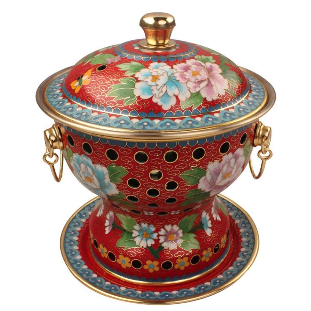 Premium Copper Chafing Dish - 18cm Small Hot Pot for One Person, Household Mini Copper Stove for Hot Pot Cooking | Perfect for Home Dining, Camping & Party Buffets