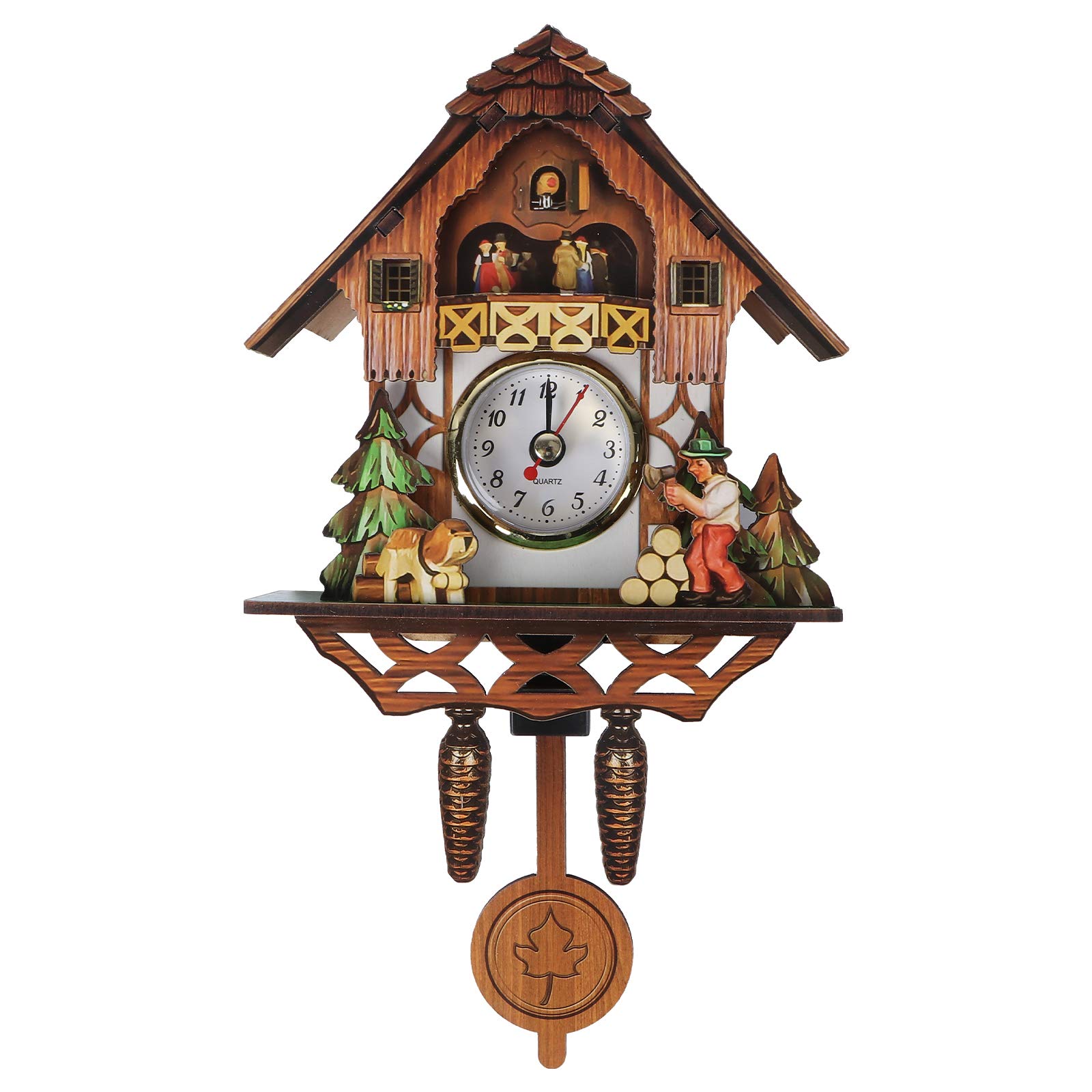 Vintage Wooden Wall Clock - Retro Hanging Decor for Living Room, Bedroom & Bar - Battery-Free Wall Art - Perfect for Farmhouse, Boho & Rustic Home Decor