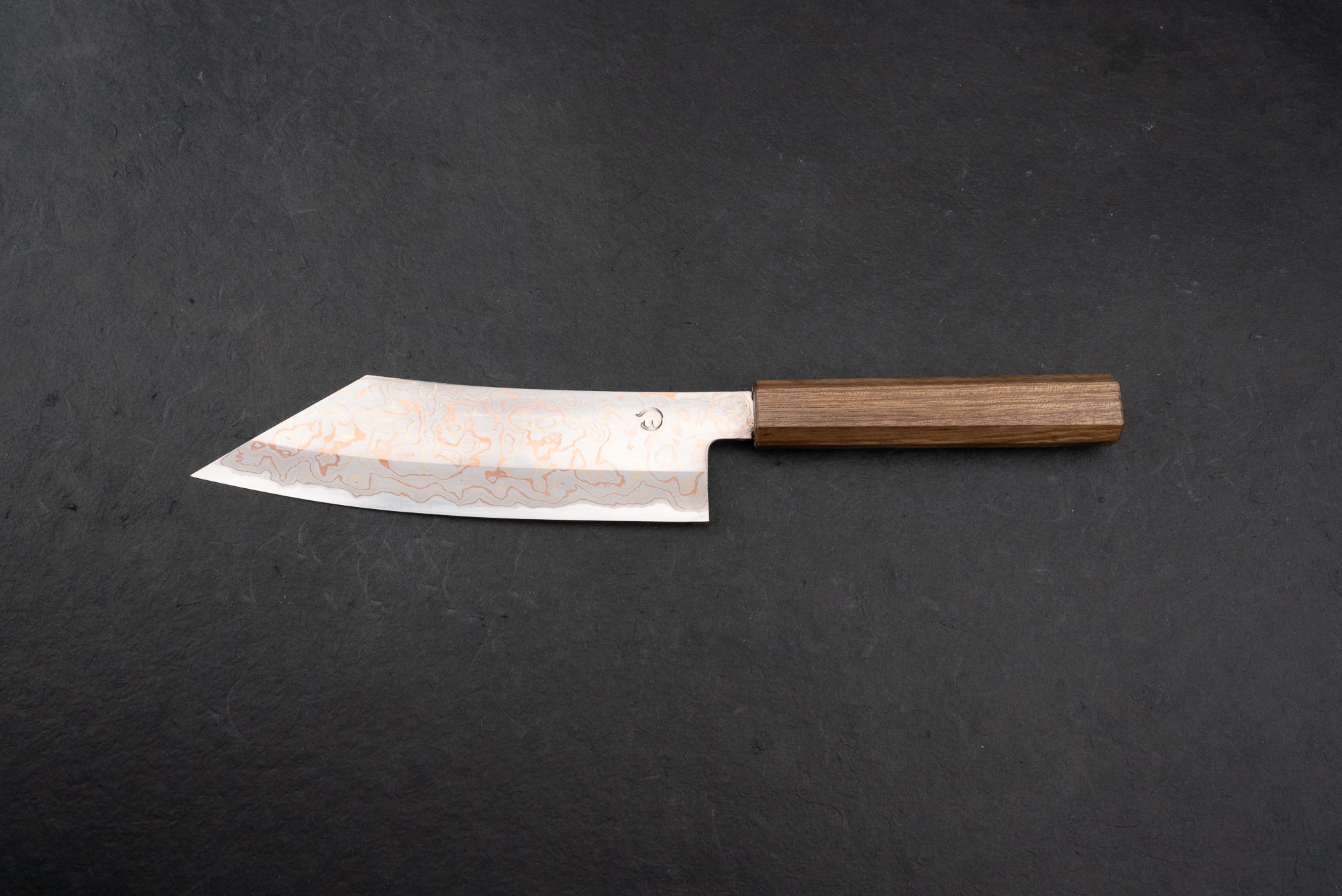 Mutsumi Hinoura V-Toku Rainbow Damascus Hakata 180mm Japanese Kitchen Knife – Premium Chef Knife for Sushi, Sashimi & Meat Cutting