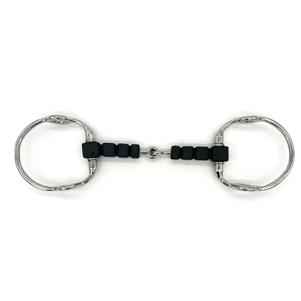 AJR Rubber Block Gag Bit for Horses - Soft Comfortable Training Bit for English Riding, Dressage & Jumping - Perfect for Gentle Control & Horse Training Sessions