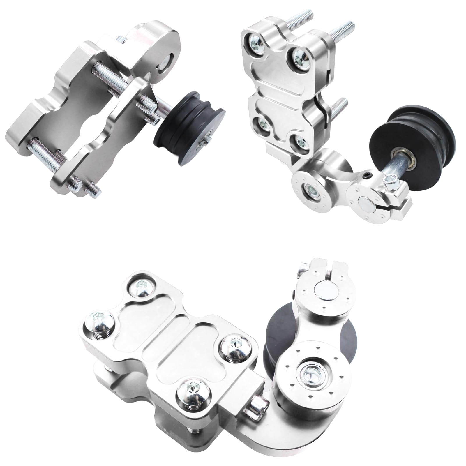 Universal CNC Motorcycle Chain Adjuster - Durable Alloy Tensioner for Motocross & ATV