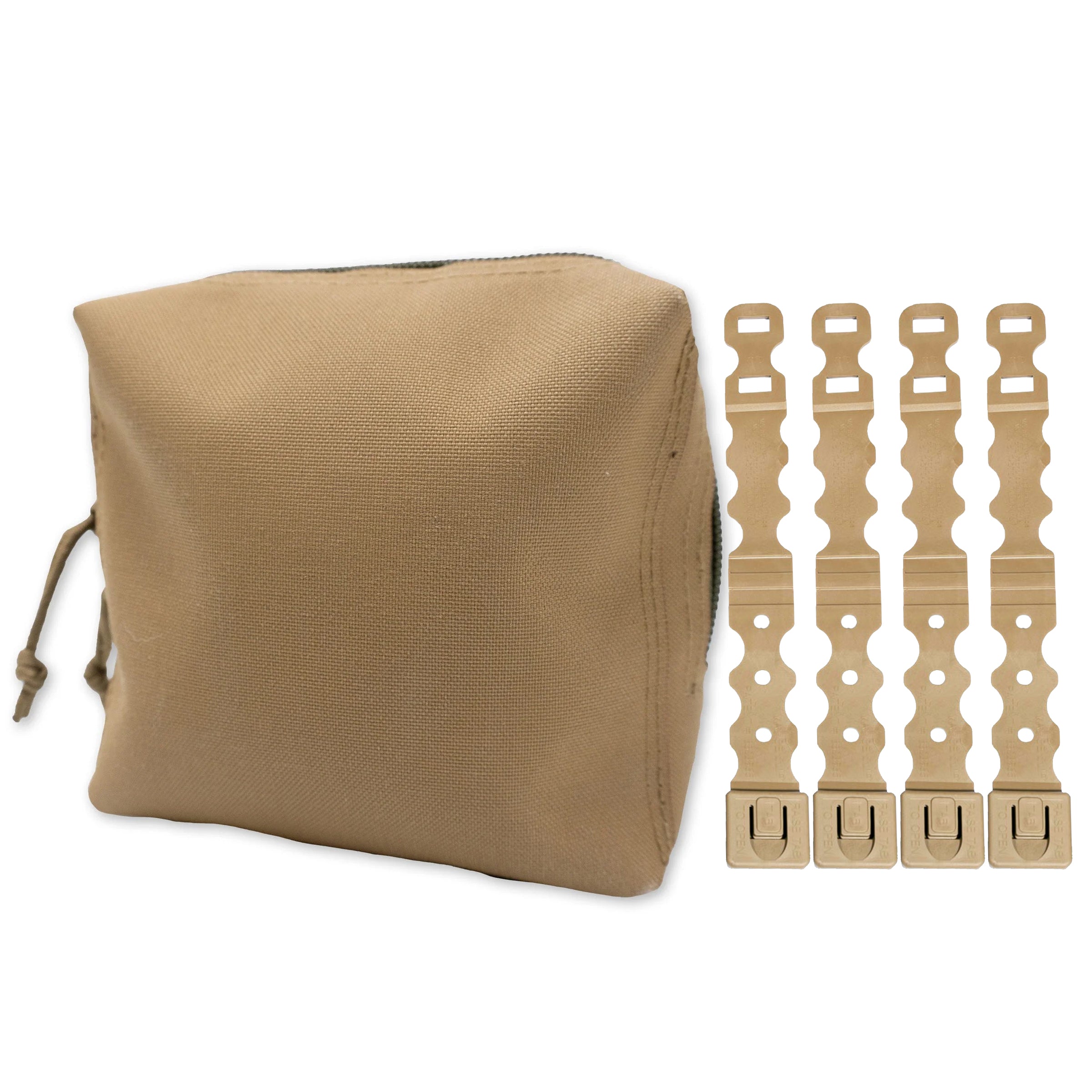 Esstac Medium GP Pouch - Tactical General Purpose Utility Pouch with 4 Malice Clips | Durable MOLLE-Compatible Gear for Military, Hiking & Outdoor Adventures