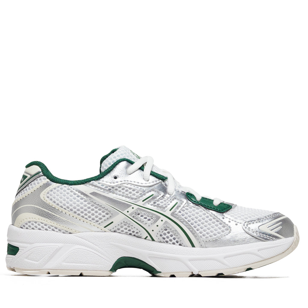 ASICS Gel 1130 GS Running Shoes - White/Shamrock Green - Lightweight Cushioned Sneakers for Women & Girls - Perfect for Jogging, Gym Workouts & Casual Wear