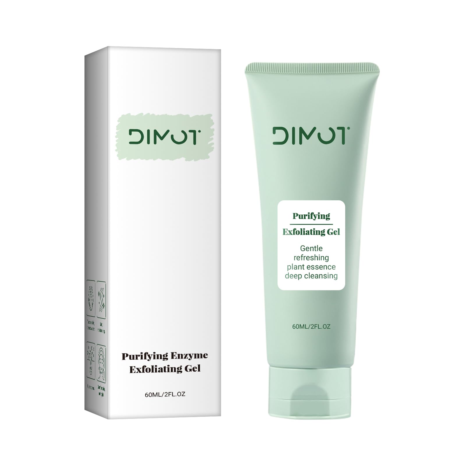 Deep Cleansing Exfoliating Gel for Face - Purifying Scrub Removes Dirt & Oil, Moisturizing Facial Cleanser for Smooth Skin | Perfect for Daily Skincare Routine & Acne-Prone Skin