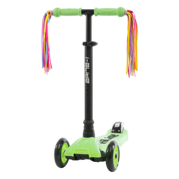 Rainbow I Glide Scooter Ribbons - Colorful Streamers for Kids' Scooters - Perfect for Outdoor Play, Birthday Parties & Festive Celebrations