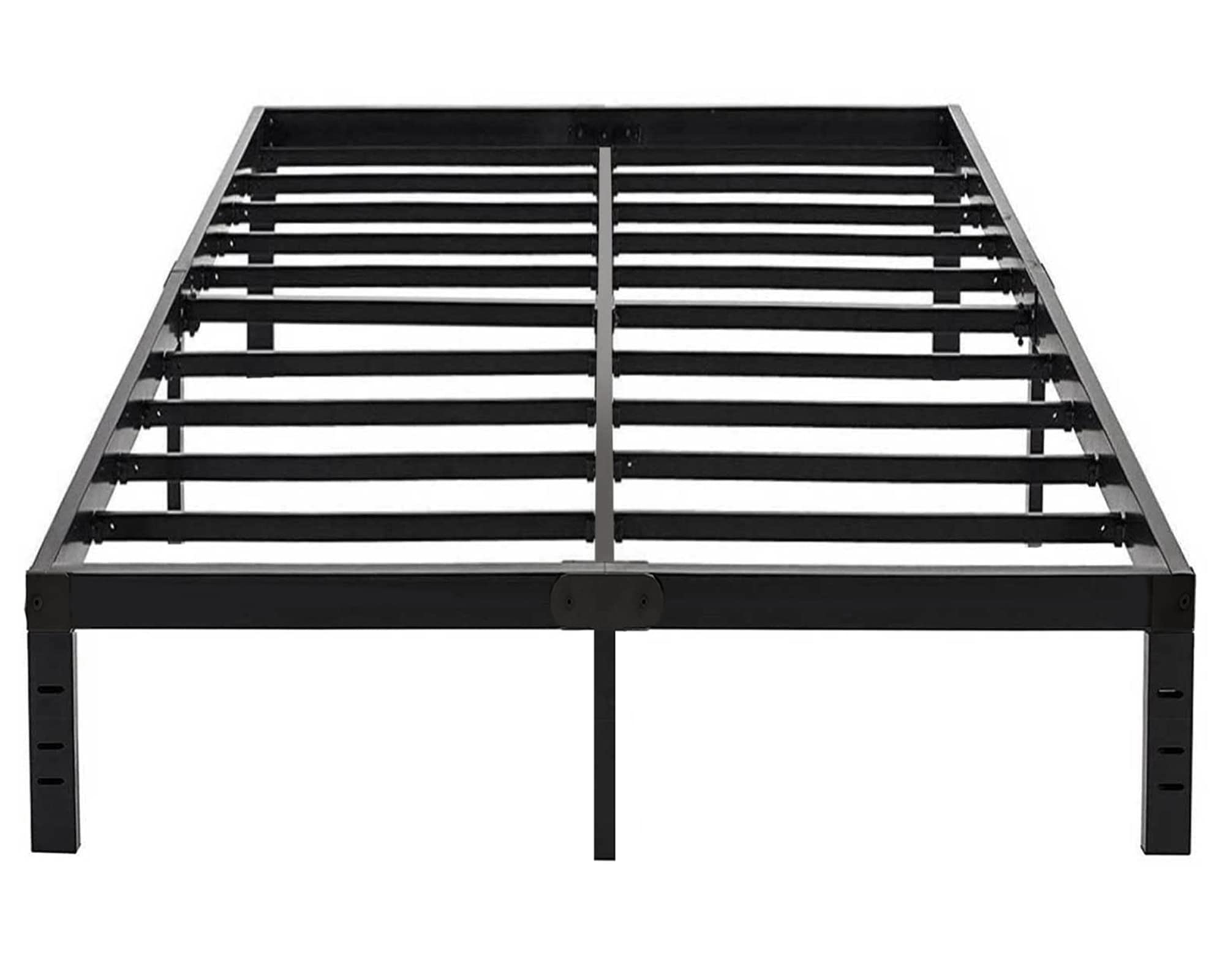 Eavesince California King Bed Frame - 18 Inch Tall Heavy Duty Metal Platform - Supports Up to 1000 lbs - No Box Spring Needed - Black - Perfect for Master Bedrooms & Guest Rooms