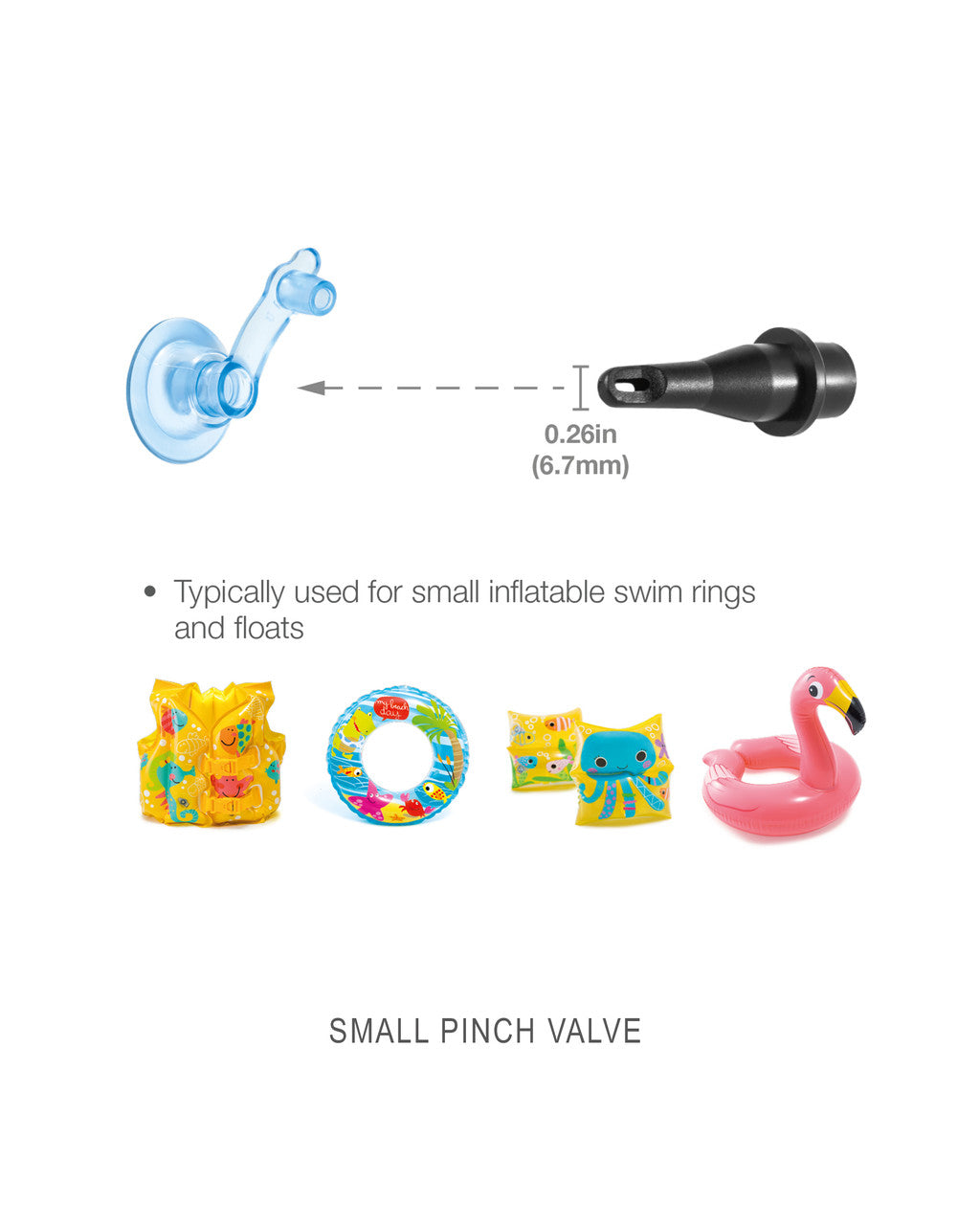 INTEX High Output Hand Pump - 1 Count - Portable Air Pump for Inflatable Pools, Air Mattresses & Water Toys | Perfect for Camping, Beach Trips & Home Use