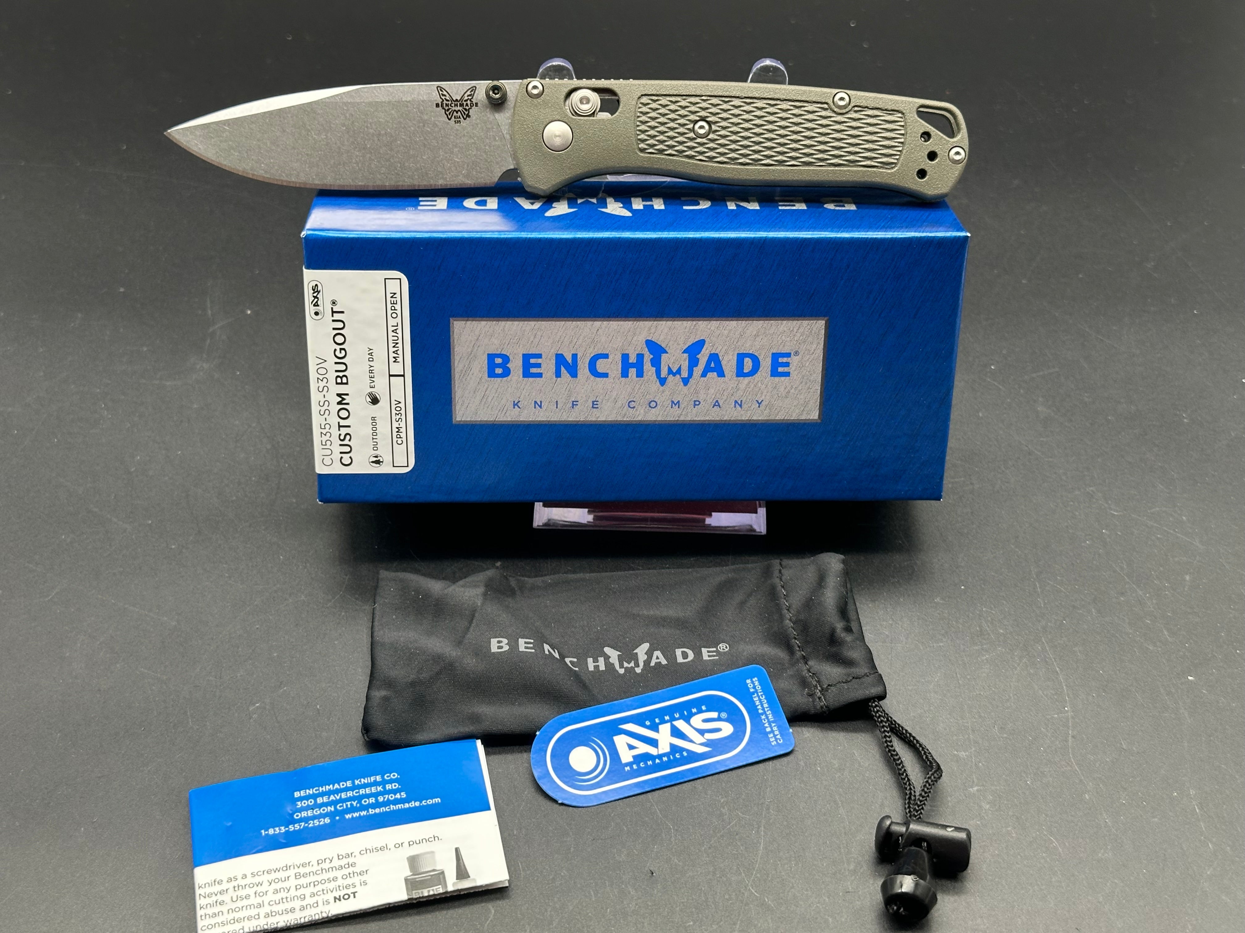 Benchmade Bugout Custom Knife - 3.24