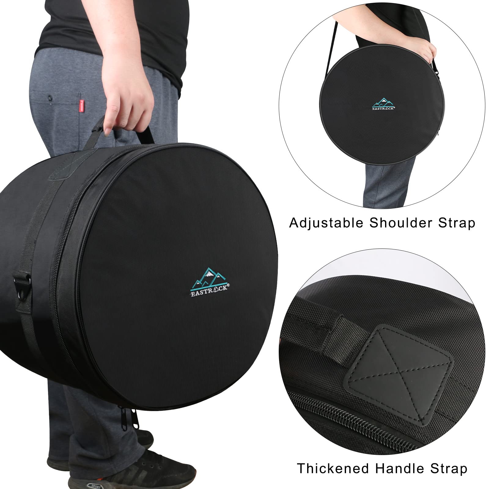 EASTROCK 5-Piece Drum Bag Set - Protective Covers for 12