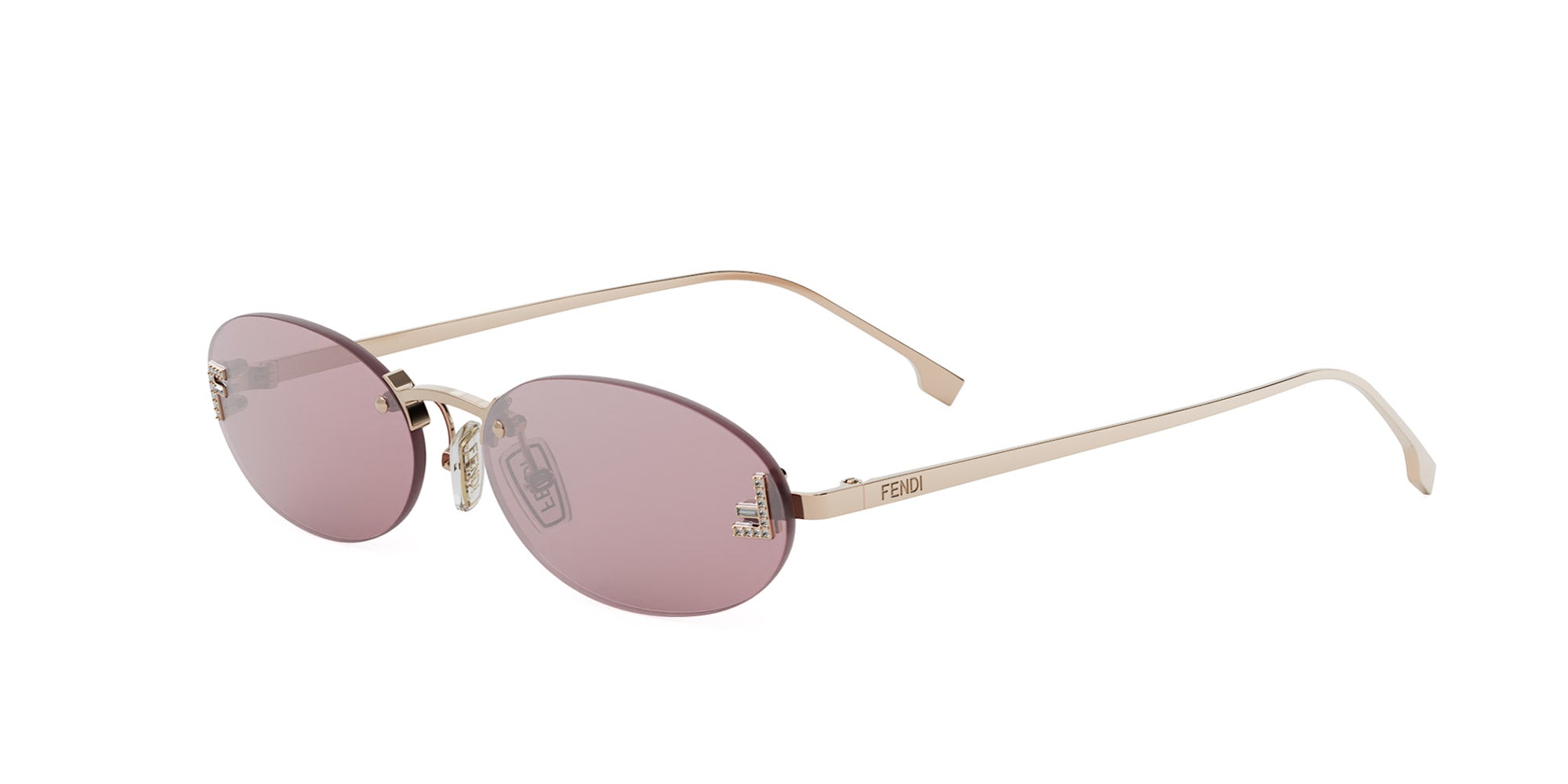 Fendi First Crystal FE4075US Sunglasses - Luxury Designer Shades for Women - UV Protection & Fashion Statement - Perfect for Beach, Travel & Everyday Wear