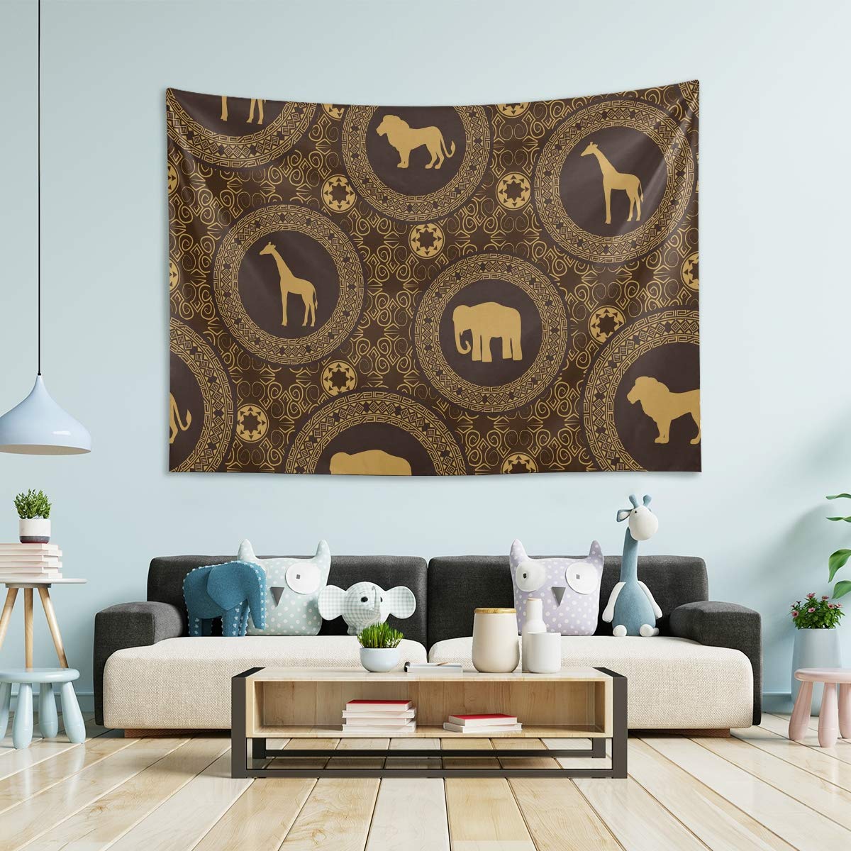 Boho African Tapestry Wall Hanging 60x50 Inch - Large Bohemian Room Decor for Bedroom, Living Room & Dorm | Perfect for Home Decor, Meditation Spaces & Festival Backdrops