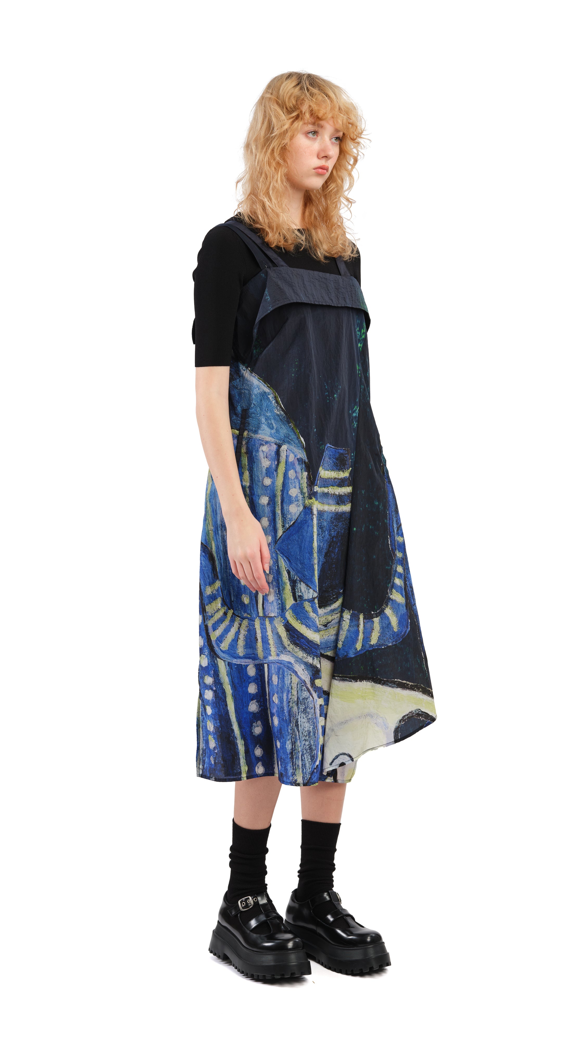 Selk'Nam Graphic Printed Cami Dress - Women's Summer Sleeveless Flowy Tank Dress for Beach, Vacation & Casual Wear
