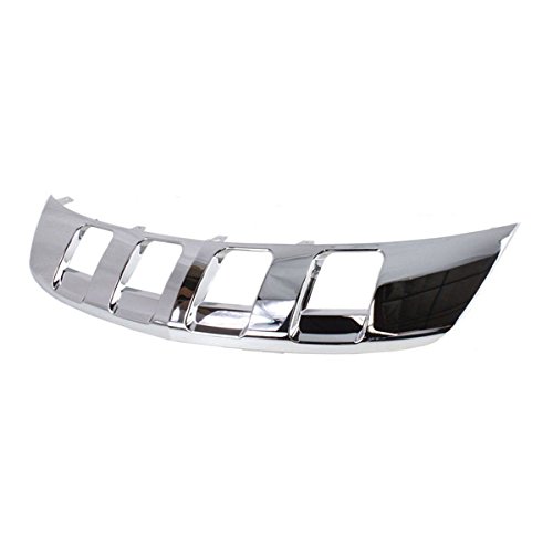 08-10 Vue & 12-15 Captiva Sport Front Skid Plate Valance Air Deflector Apron Panel - Chrome Plastic Replacement Part for Off-Road Protection & Enhanced Styling