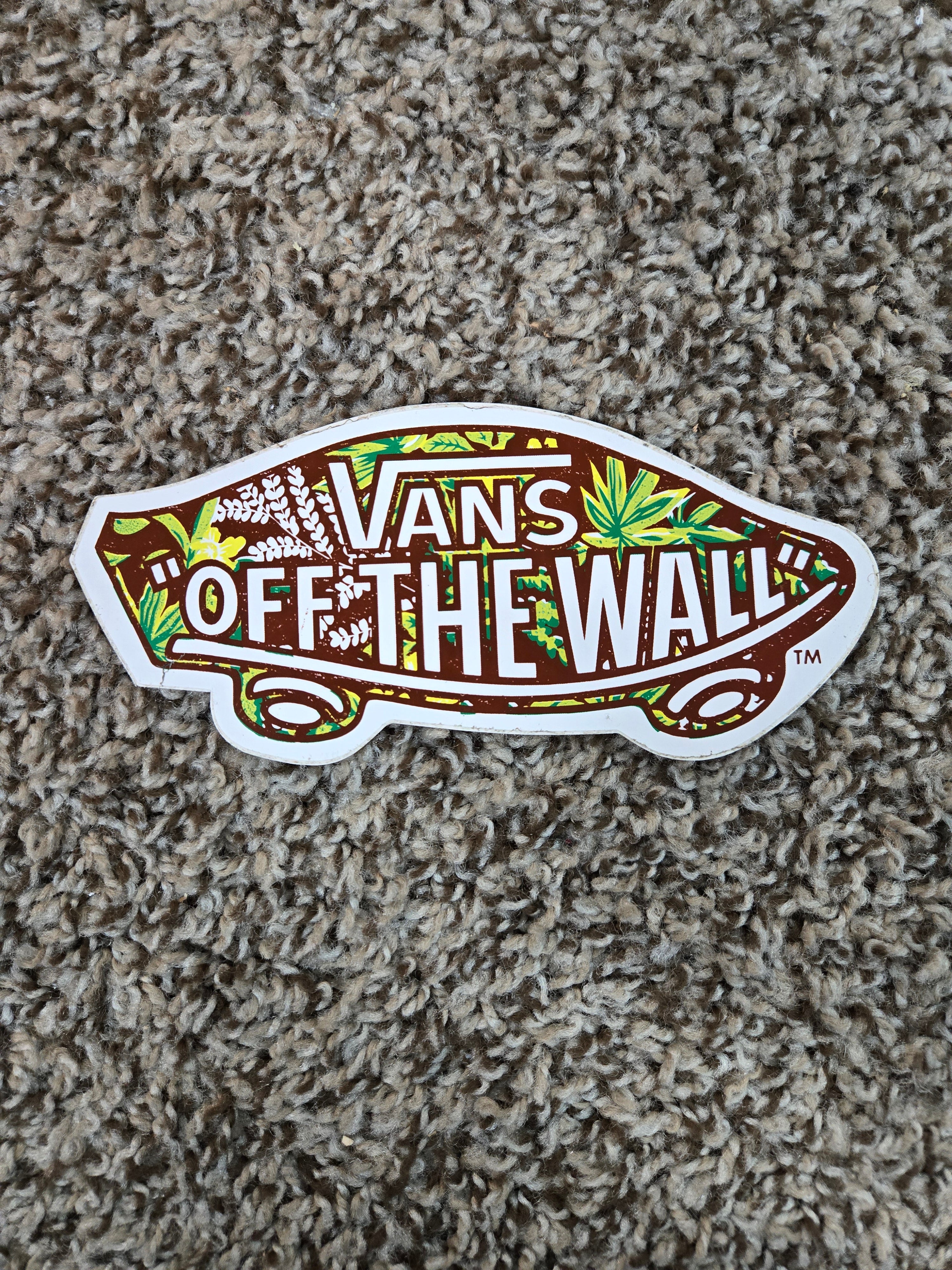 Vintage 80s VANS Off The Wall Sticker - Retro Skateboard Decal with Hawaii Design - Perfect for Laptops, Skateboards & Water Bottles