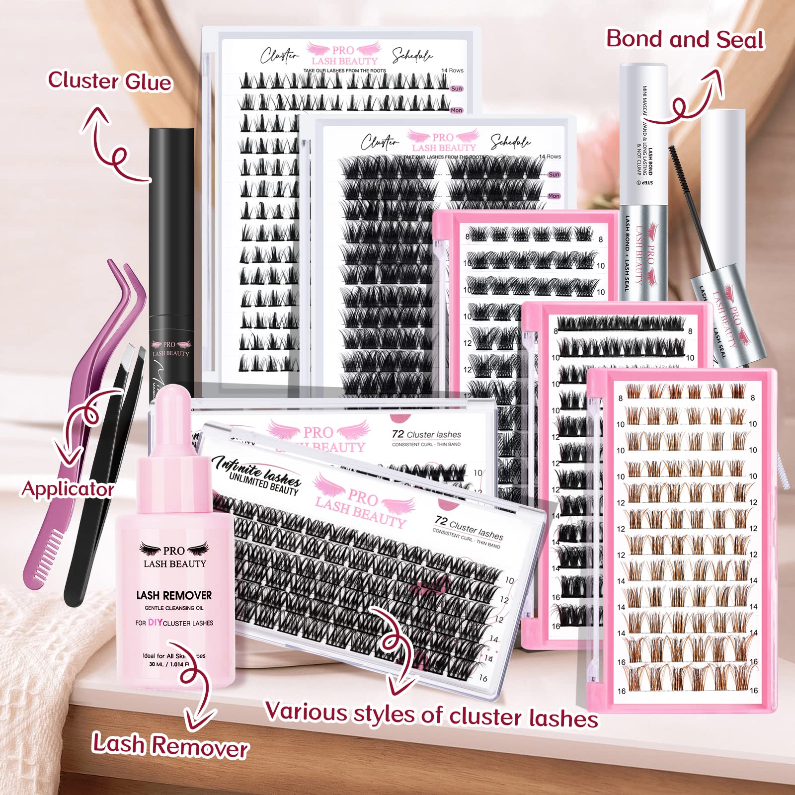 72 Pcs Cluster Lashes for DIY Eyelash Extensions - Super Thin Band, Reusable, Soft & Comfortable Natural Lashes (12mm) - Perfect for Daily Wear, Parties & Special Occasions
