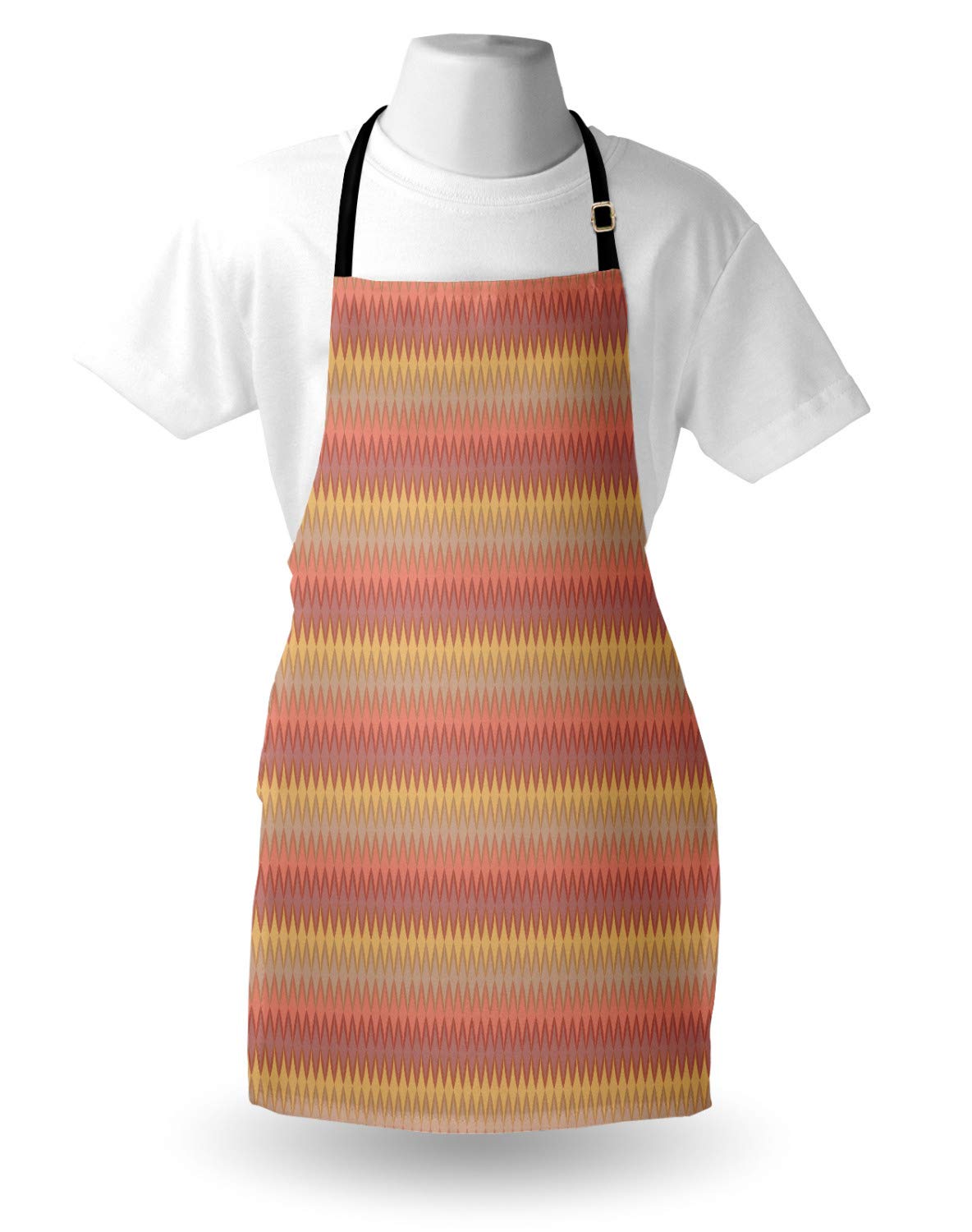 Ambesonne Floral Apron - Adjustable Unisex Kitchen Bib for Cooking & Gardening
