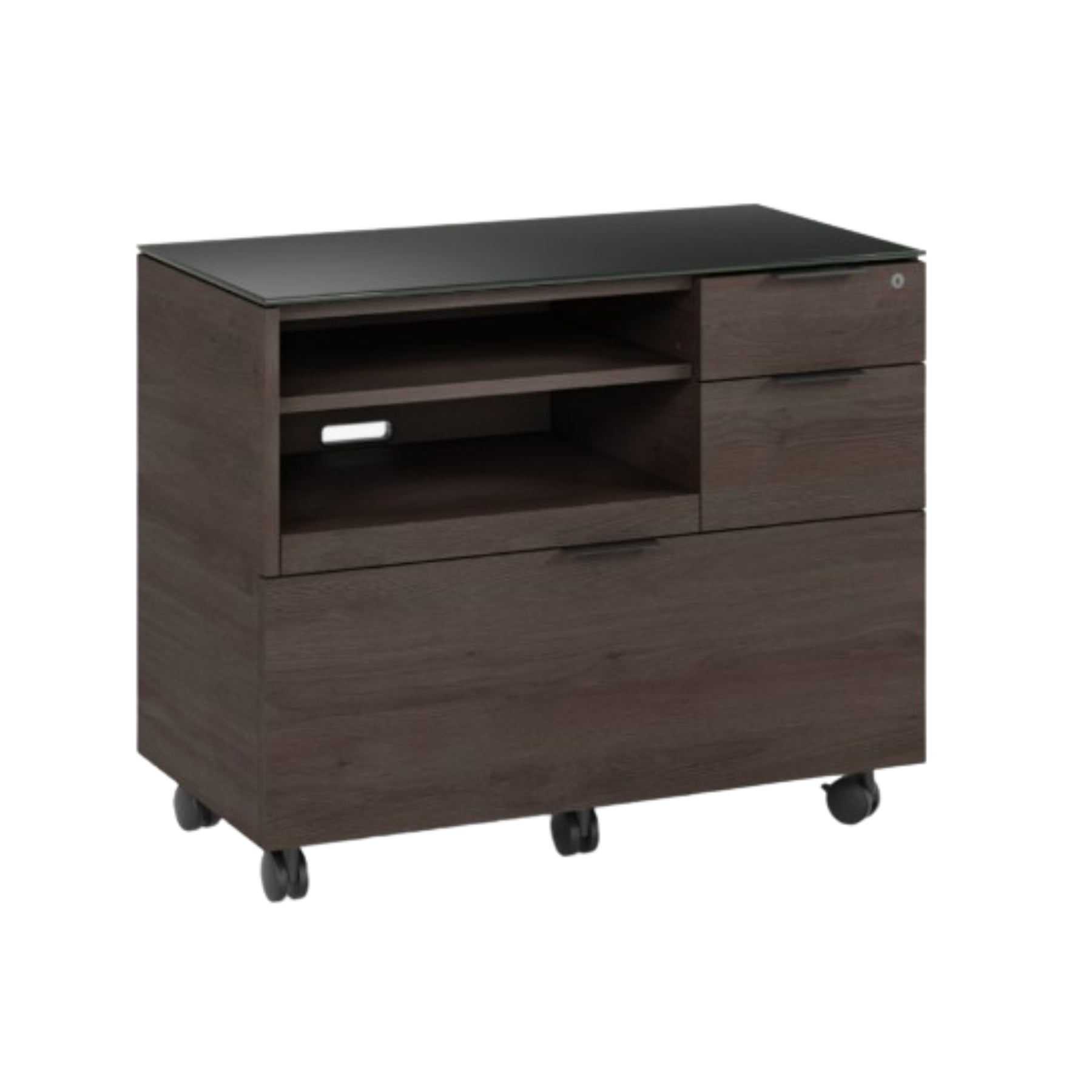 BDI Sigma 6917 Sepia Multifunctional File Cabinet - Home Office Storage Solution for Documents, Folders & Office Supplies