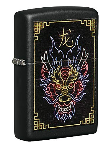 Black Matte Neon Dragon