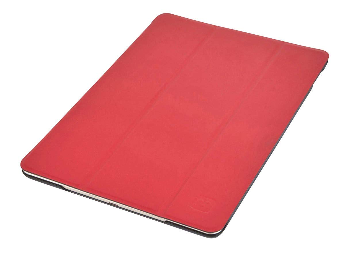 Premium Synthetic Leather Stand & Magnetic Cover for iPad Air 2 - Sleek Red | Perfect for Home, Office & Travel Protection