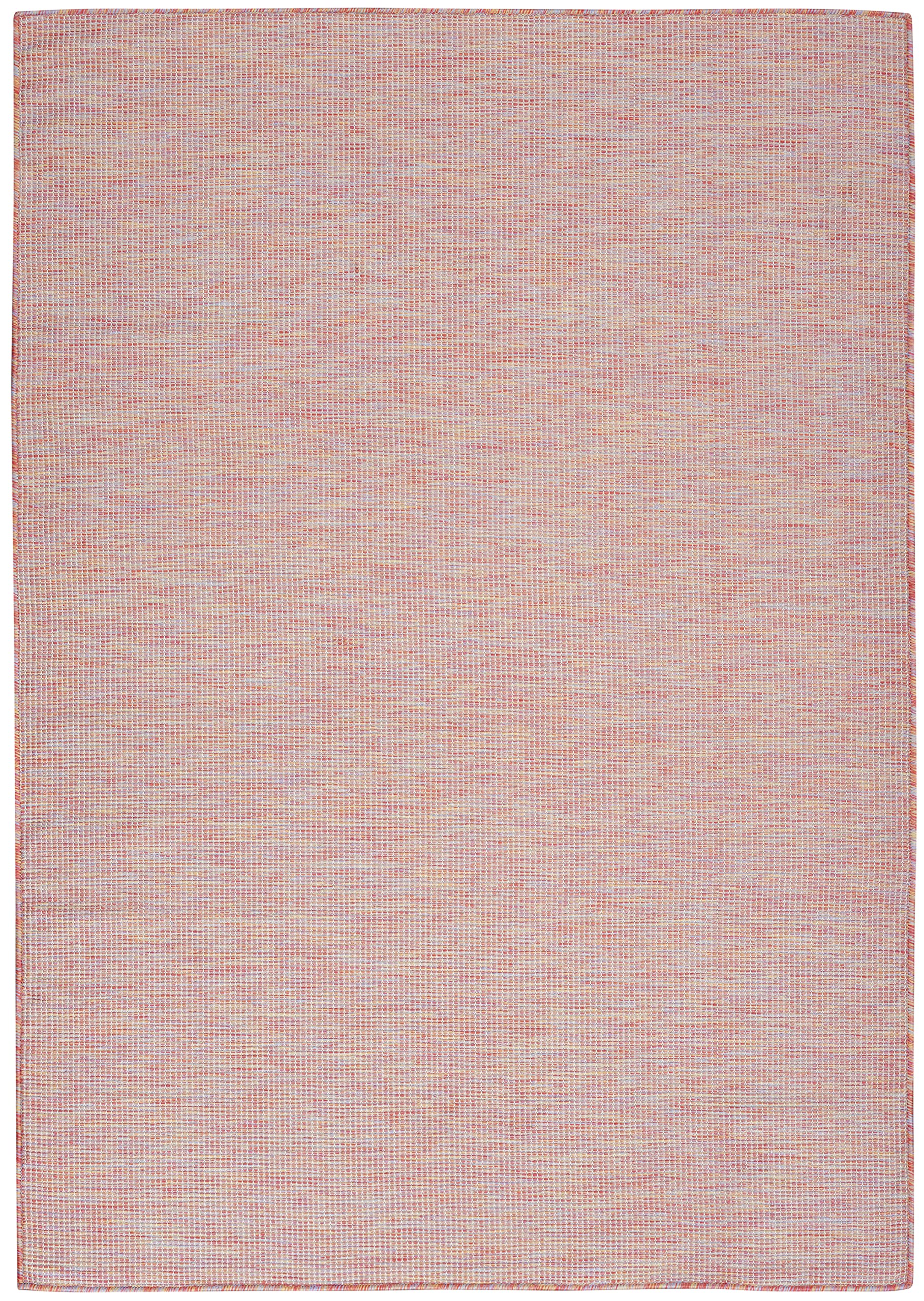 Nourison Positano 8' Round Indoor/Outdoor Area Rug - Rainbow Design, Easy to Clean, Non-Shedding - Perfect for Bedroom, Living Room, Dining Room, Backyard, Deck & Patio Use