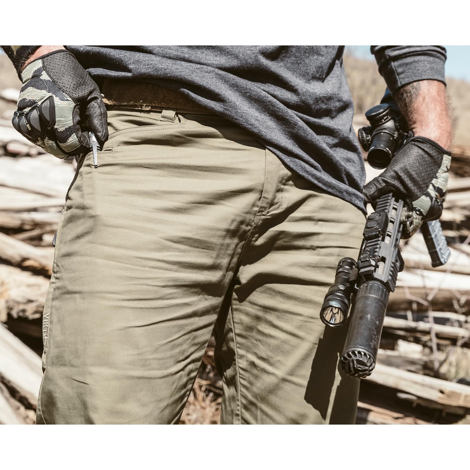 VIKTOS Men's Leo Duty Pants - Lightweight Water-Resistant Tactical Pants for Outdoor & Work | Multiple Pockets, Padded Waistband | Perfect for Hiking, Camping & Security Duty