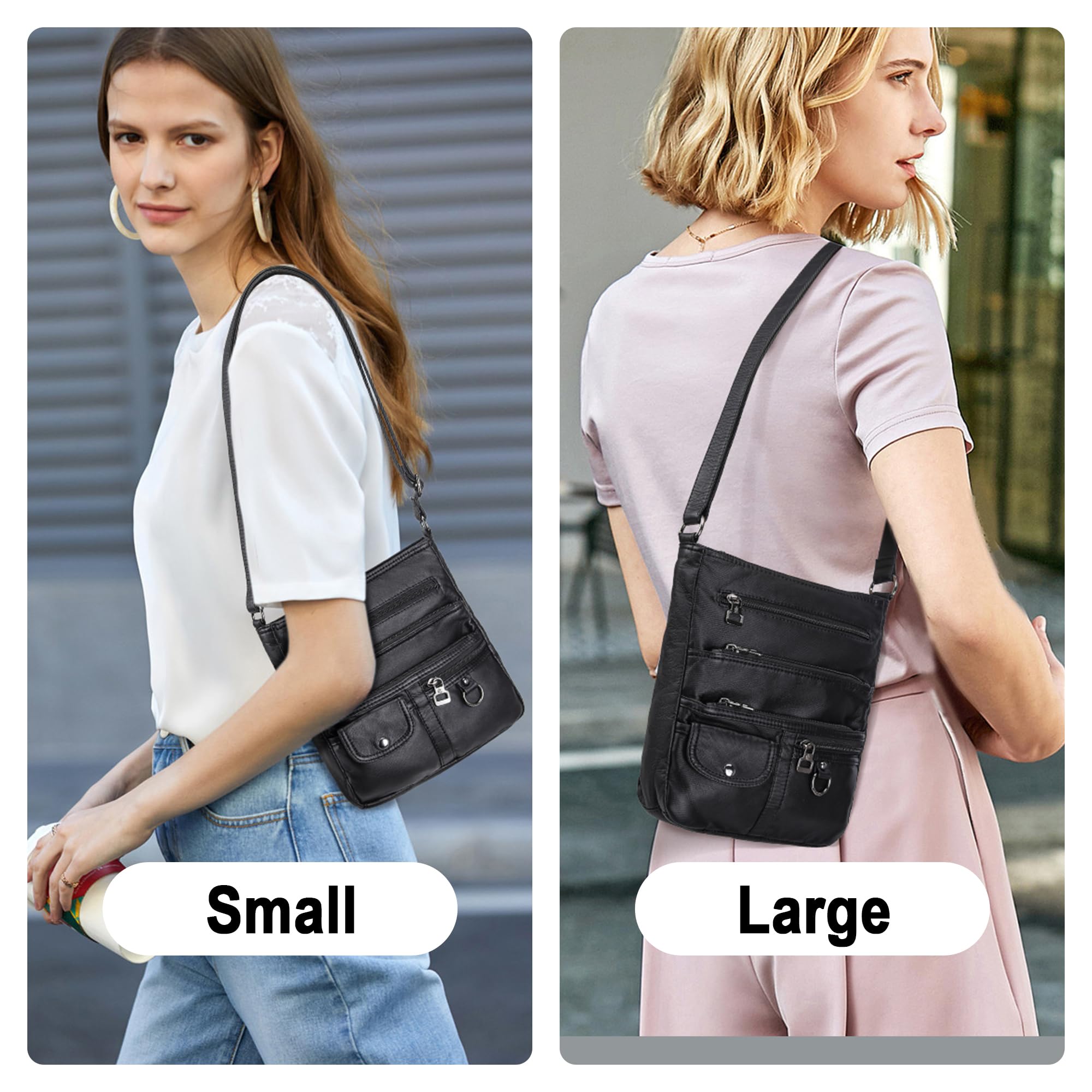 MINICAT Small Crossbody Purse for Women - Soft Synthetic Leather Shoulder Bag - Perfect for Travel, Shopping & Everyday Use