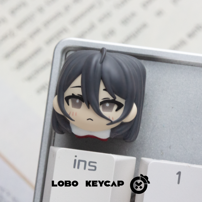 Custom Russian-Themed Resin Art Keycaps for Mechanical Keyboards - Personalized Anime-Inspired Alya Keycaps for Gaming & Typing Enthusiasts