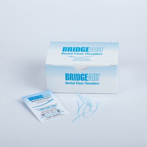 Floss Aid TDPS Bridge Aid Dental Floss Threaders - Pack of 1000 | Easy Clean Between Braces, Bridges & Implants | Essential Oral Care for Tight Spaces