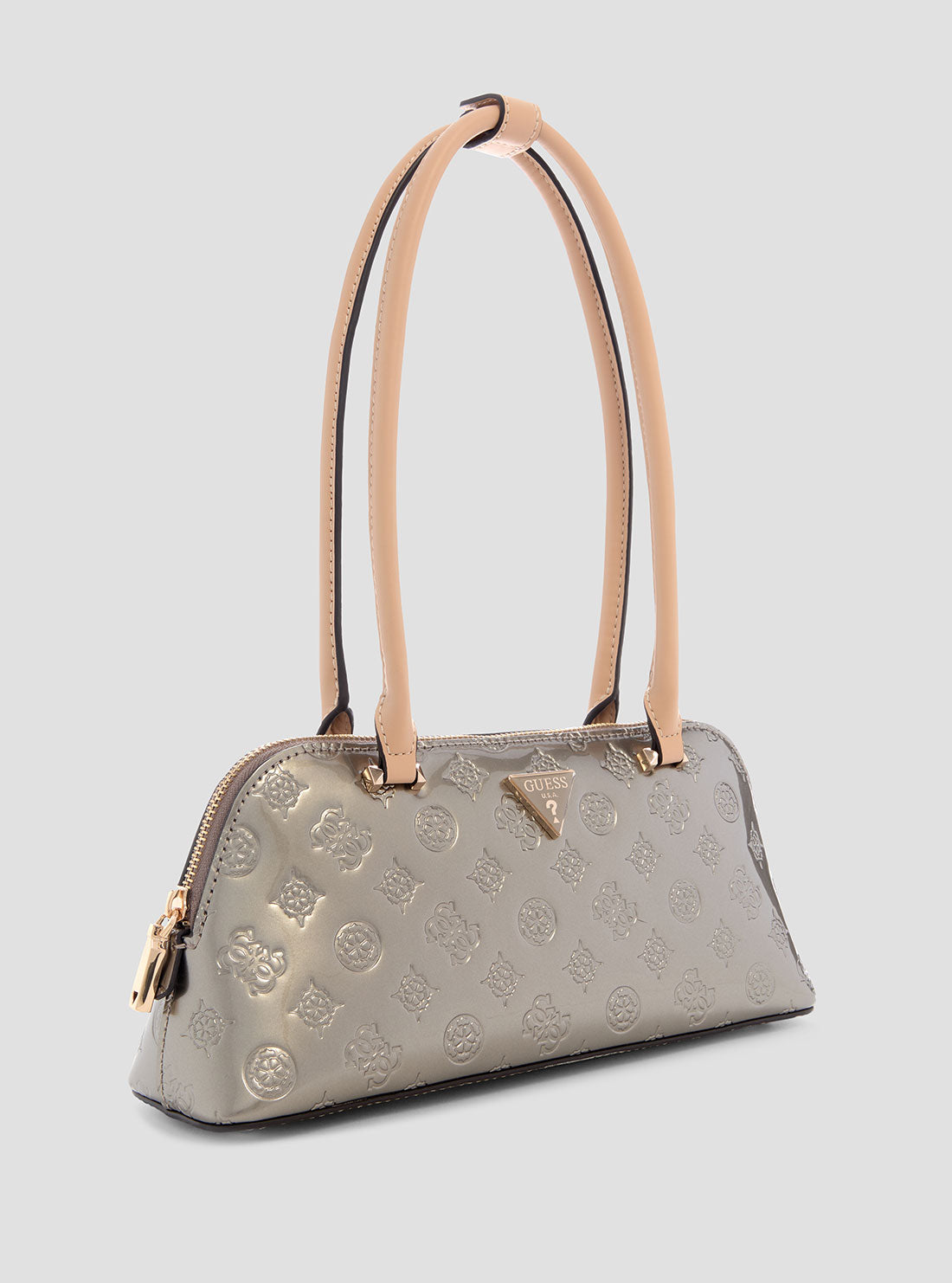 Arnela Grey Logo Shoulder Bag for Women - Stylish Crossbody Purse for Work, Travel & Everyday Use