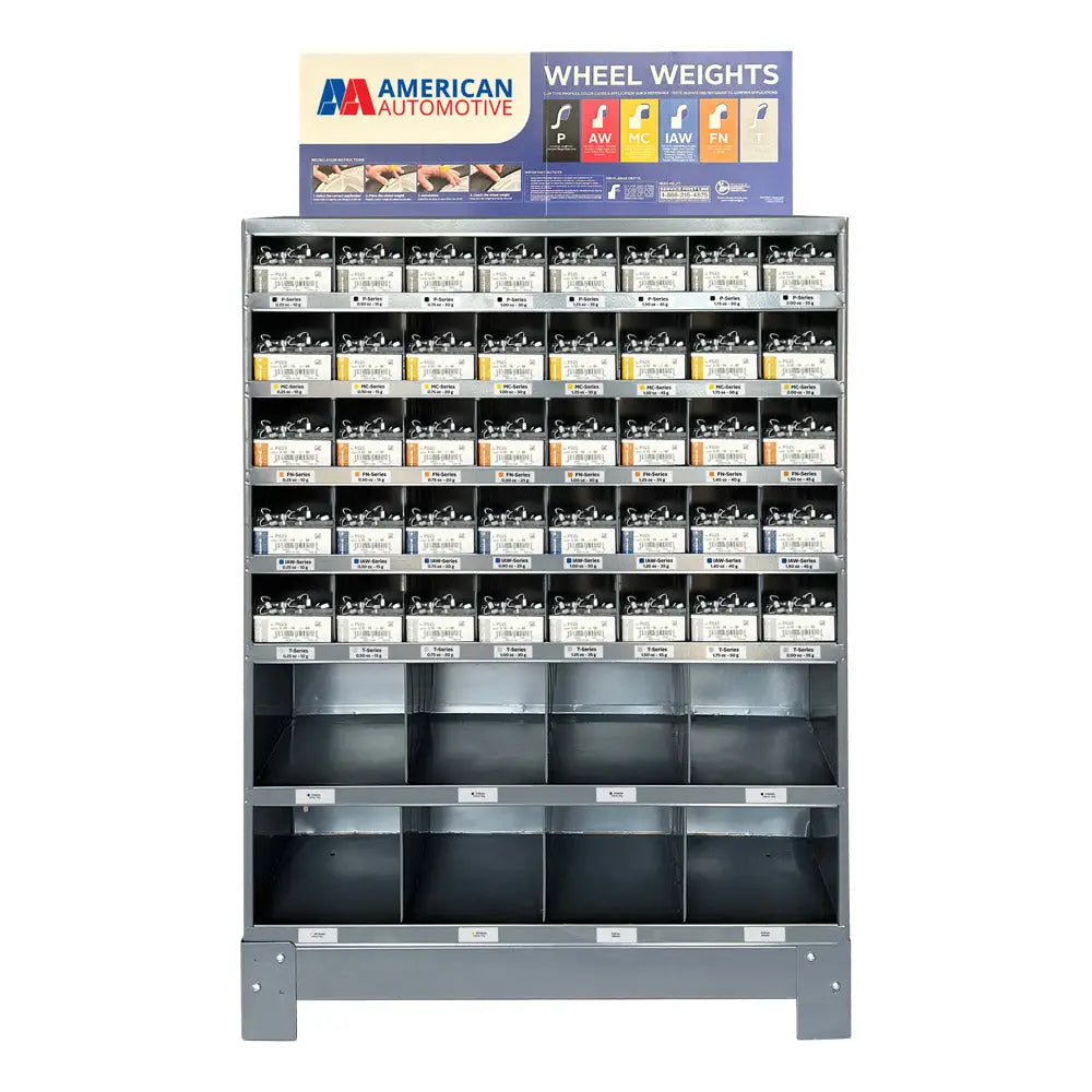 AA 74 075ST Lead Free Steel Wheel Weight Kit - 2,885 Piece Master Assortment for Tire Balancing | Perfect for Auto Shops & DIY Car Maintenance