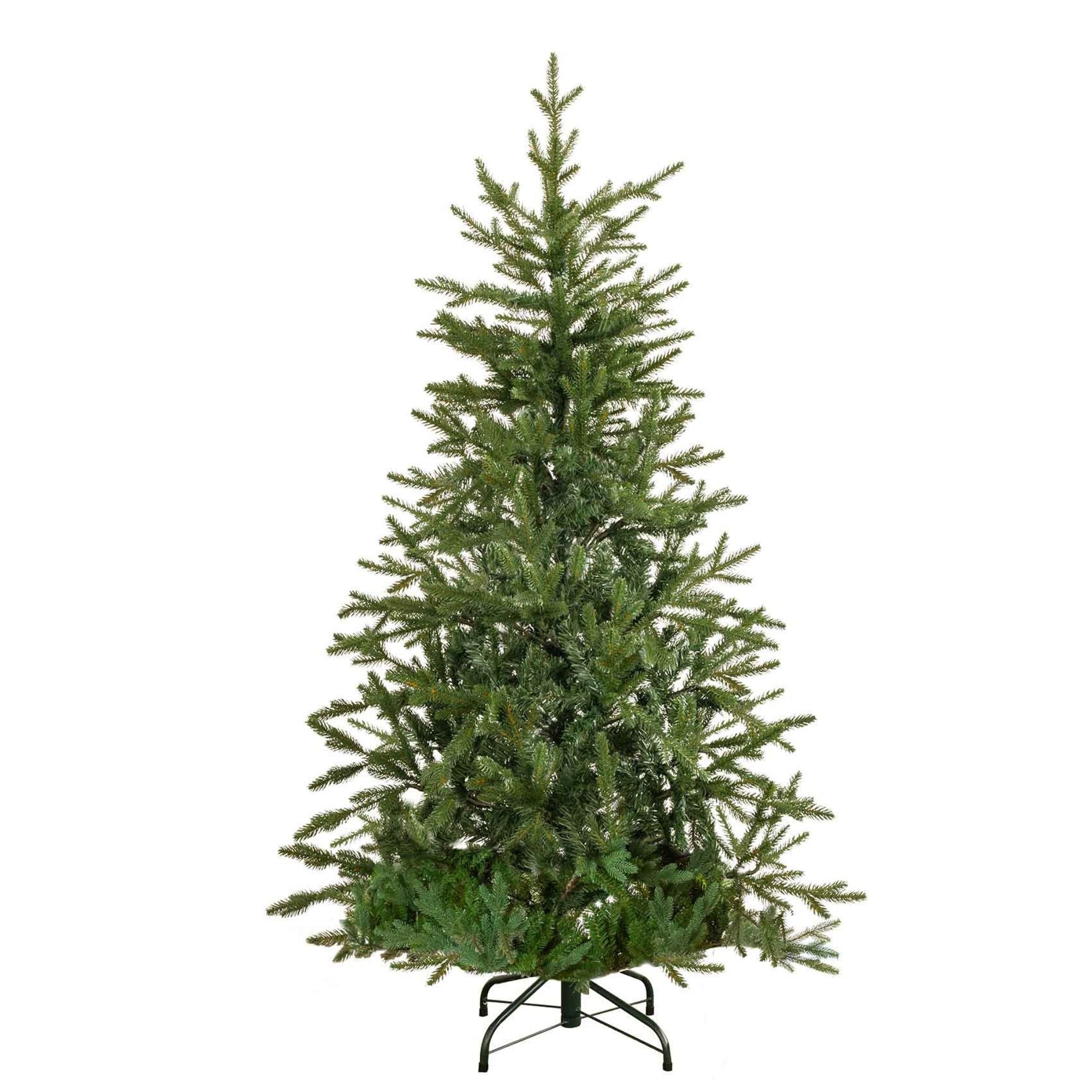 5ft Artificial Hinged Christmas Tree with 750+ PE Tips & PVC Interior - Premium 150cm Holiday Decor for Living Room, Office & Party Decoration