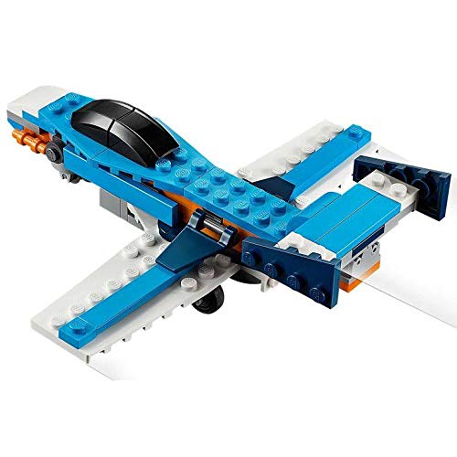 LEGO Creator 3in1 Propeller Plane 31099 Building Kit (128 Pieces) - Airplane Toy for Kids, STEM Learning, Creative Play & Gift Idea for Boys & Girls Ages 6+ | Fun Indoor Activity & Travel Companion